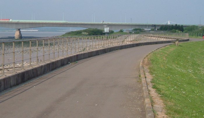 2004 view of sea wall - Click on picture for 1922 view